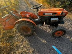 KUBOTA B6000 TRACTOR AND ROTAVATOR