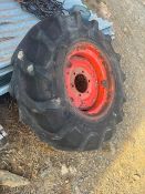9.5/16 6 STUD FRONT WHEEL AND TYRE