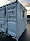UNUSED 9FT CONTAINER, SIDE DOOR & WINDOW