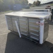 UNUSED 7FT STAINLESS STEEL WORK BENCH 20