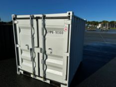 6FT STORAGE CONTAINER, WHITE, AS NEW