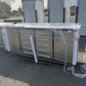 UNUSED 7FT STAINLESS STEEL WORK BENCH 10