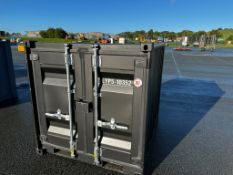 5FT STORAGE CONTAINER, BLACK, AS NEW