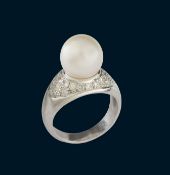 Perlen-Diamant-Ring.