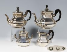 4-teiliges Silber-Service.