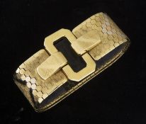 Breites Tricolor-Gold-Armband.