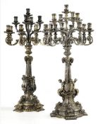 Paar royale viktorianische Silber-Kandelaber - Teil eines Hochzeitsgeschenks an Alfred, Herzog vo...