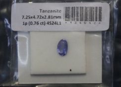 Tansanit ca. 0,76 ct.