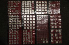 Münzalbum mit 82x 5 DM Silber und 91x 10 DM Silber. sowie 11 weitere Silbermünzen und 23 weitere