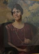 Pastellbild. Signiert Leslie Cauldwell. Datiert 1922. 65x80 cm