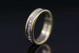 Memoryring mit Diamanten 750er Gold/ 5,7 g 34 Diamanten ca. 1,7 ct. Ringgröße 58