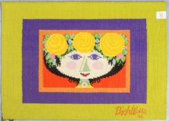 Loom Art Collection/Portugal, Künstler-Webteppich (Handarbeit), reine Wolle, Motiv 'Kate', Auflage-N