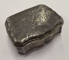 An 18th Century French silver snuff box.