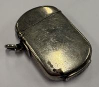 A Victorian silver vesta case.