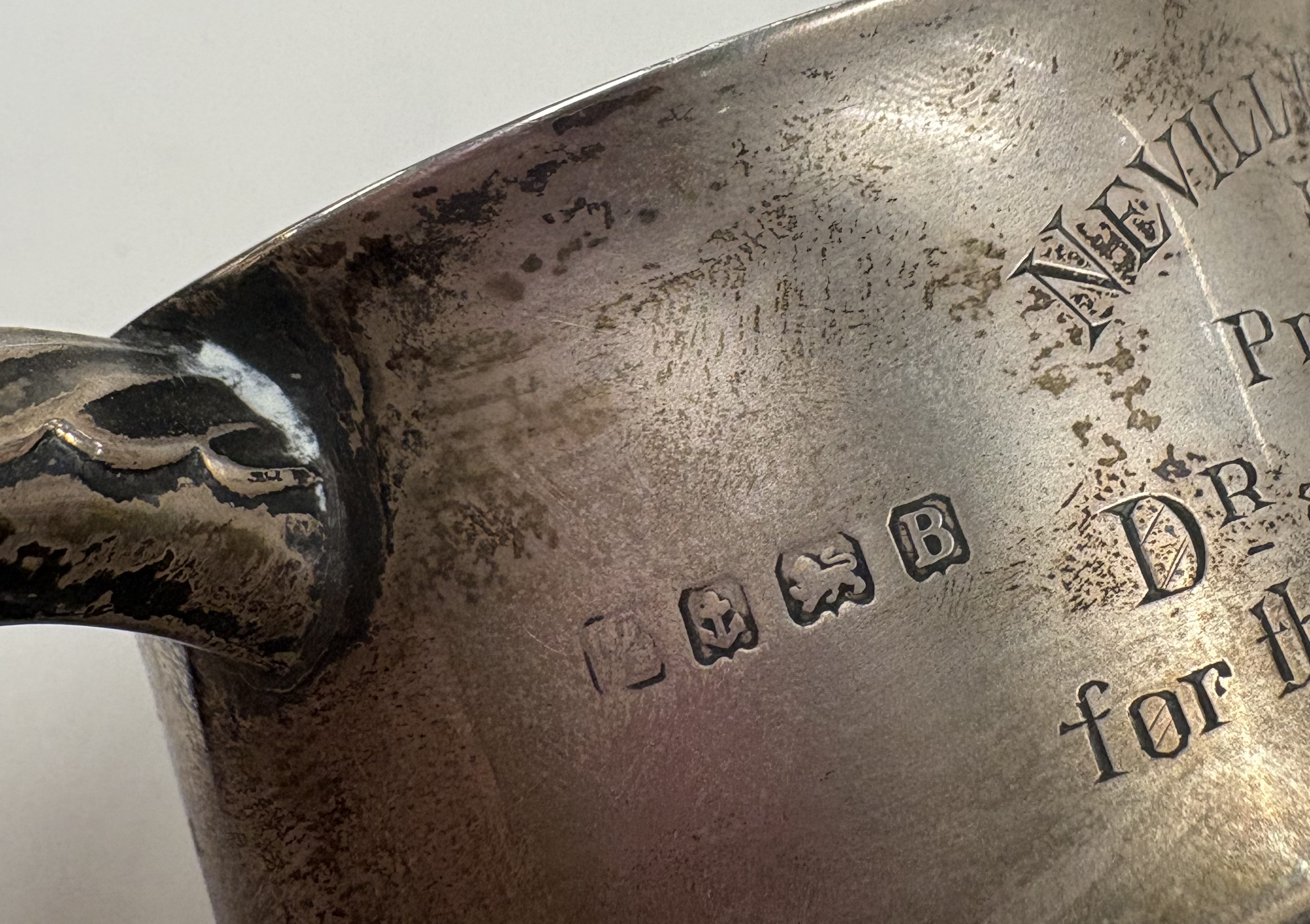A two-handled silver trophy cup. - Image 3 of 4