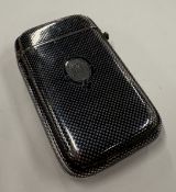 An Austrian silver and niello cigarette case.