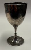 A Victorian Judaica silver kiddush cup.