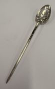 An 18th Century George III silver mote spoon.