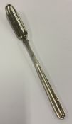 A Victorian silver marrow scoop.
