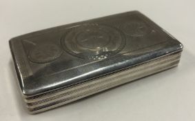 A large Dutch silver snuff box.