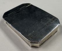 A rare Georgian silver snuff box.