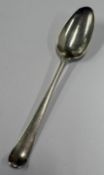 An 18th Century silver picture back spoon.