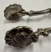 A pair of Victorian silver sugar nips.