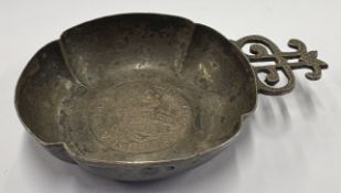 A 19th Century Continental silver wine taster.
