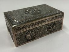 An Indian silver-mounted box.
