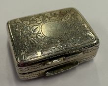 A George III silver vinaigrette.