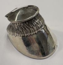 A rare early 20th Century silver inkwell.