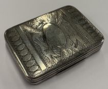 A rare George III silver vinaigrette.