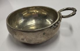 A large 18th Century French silver wine taster.