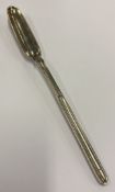 An 18th Century George III silver marrow scoop.