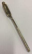 An 18th Century George III silver marrow scoop.