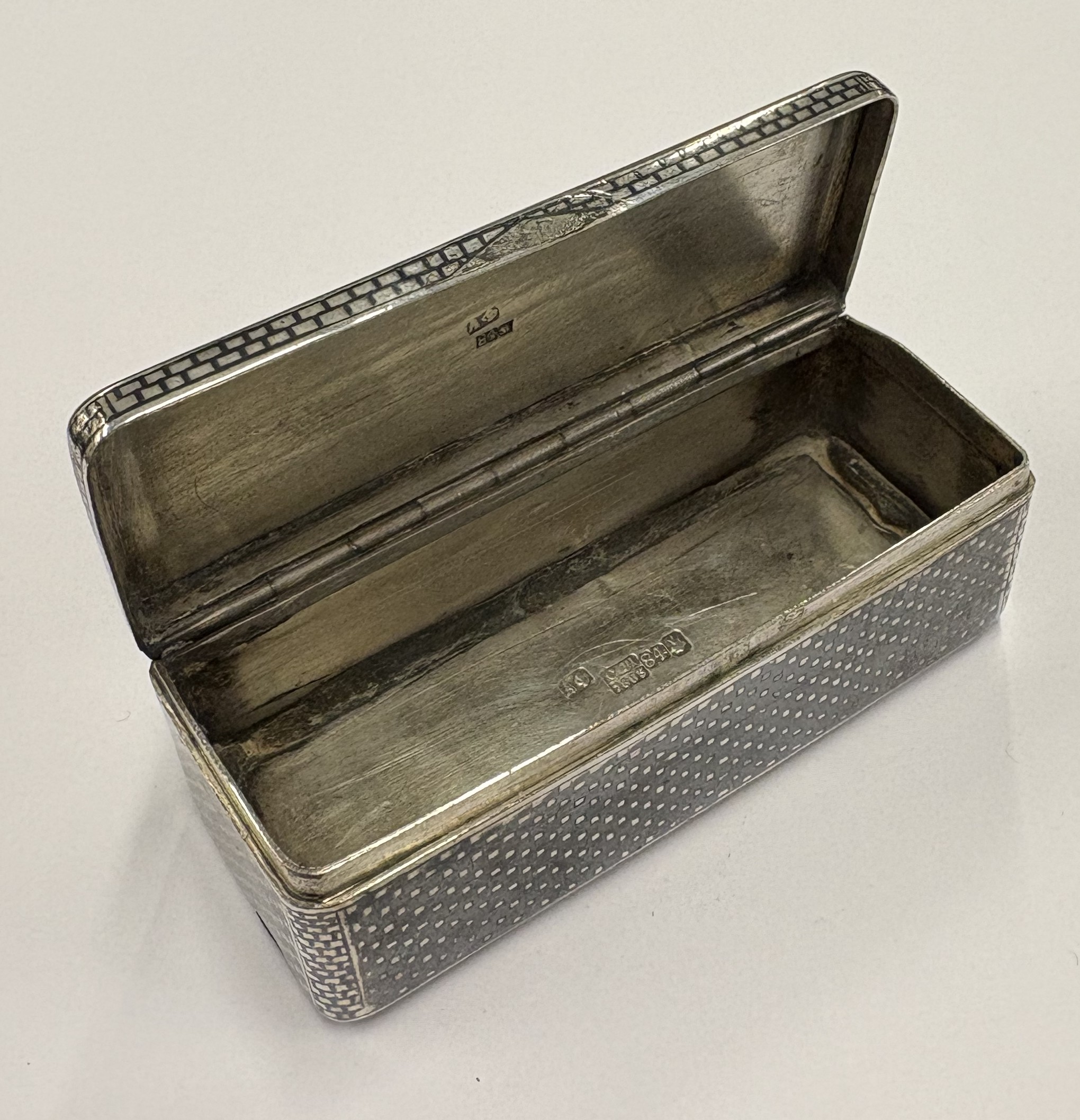 A 19th Century Russian silver and niello snuff box. - Image 3 of 4