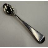 A George III silver snuff spoon.