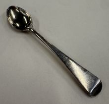 A George III silver snuff spoon.