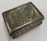 A Continental silver snuff box.