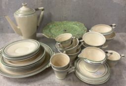 An Art Deco part coffee set.