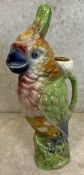 An early 20th Century Continental figure of a cockatiel.