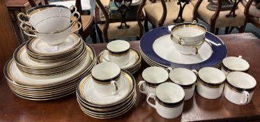 A Cobalt Royale part dinner service.