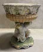 A Continental porcelain centrepiece.