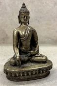 A Tibetan bronze Buddha Shakyamuni.