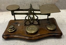 An early 20th Century set of postal scales.