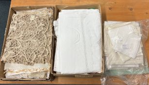 A selection of early 20th Century French linen.