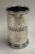 A silver 'Tabasco' holder. By Theo Funnell. London 2003. Signed to base. Approx. 96 grams. Est. £250