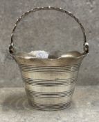 An 18th Century George III cream pail. London 1758. By Samuel Herbert and Co. Approx. 81 grams. Est.