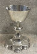 A solid silver chalice. London 1936. By ARM and Co Ltd. Approx. 190 grams. Est. £400 - £600.