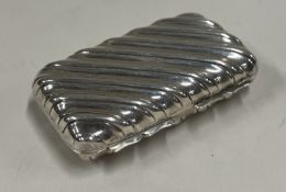 A silver box with textured decoration. Birmingham 1972. By SJR. Approx. 51 grams. Est. £120 - £150.
